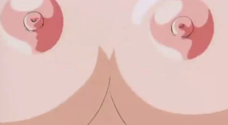 Deux énormes seins avec tétons vidéo hentai