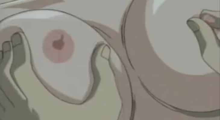 Une fille se fait tripoter les seins, vidéo hentai